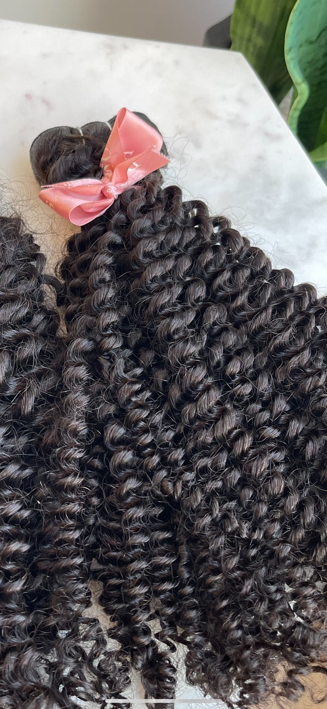 18”- 4B Coily/Afro Virgin Indian 1 bundle deal