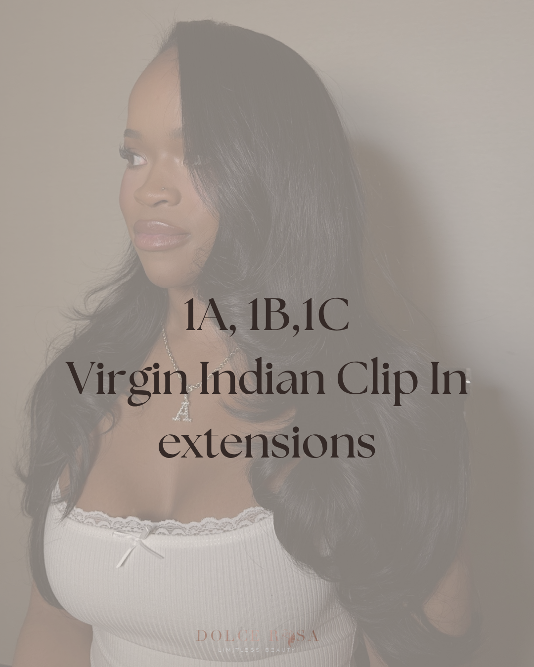 1A, 1B, 1C - Virgin Indian Clip In extensions ready to ship