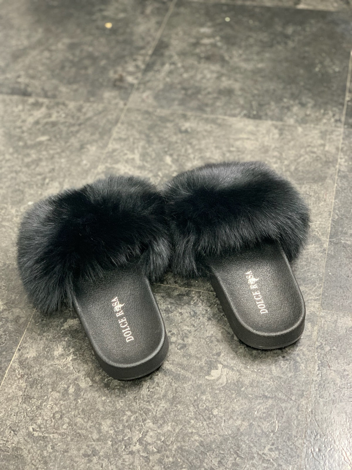 Fox Fur slides - Dolce Rosa