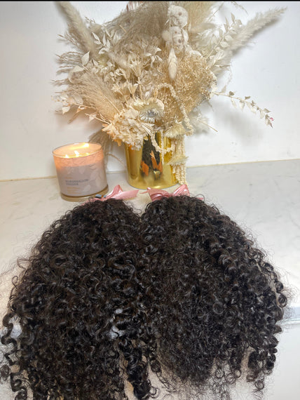 22" 3C Tight Curly Virgin Indian I tips