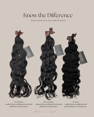 2A, 2B, 2C  - Virgin Indian Keratin Tip extensions ready to ship