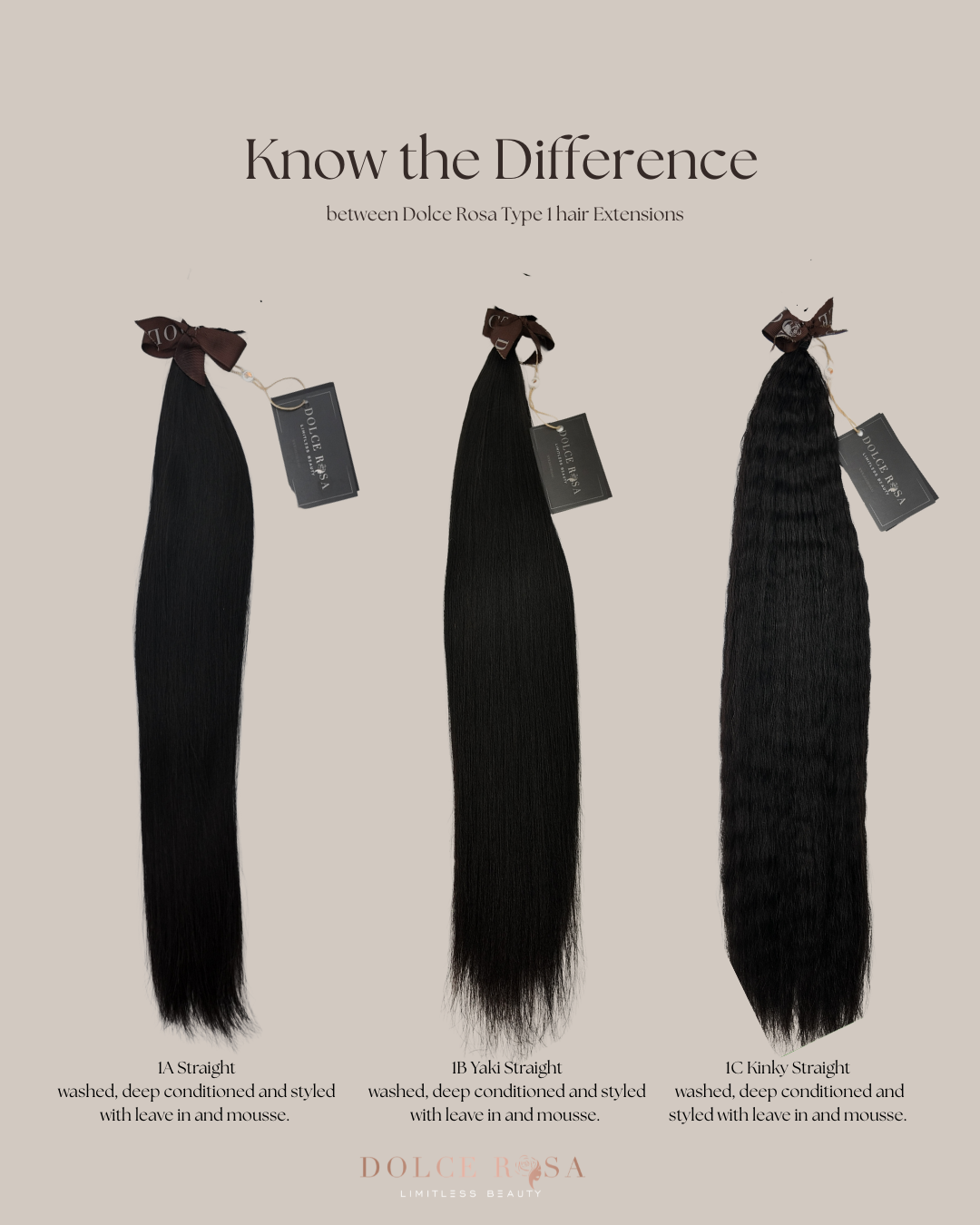 1A, 1B, 1C  - Virgin Indian Keratin Tip extensions ready to ship