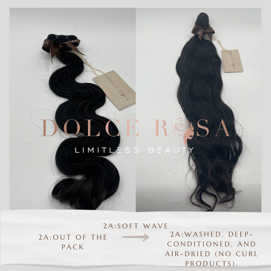 2A, 2B, 2C  - Virgin Indian Clip In extensions ready to ship