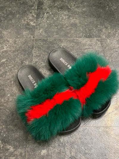Fox Fur slides - Dolce Rosa
